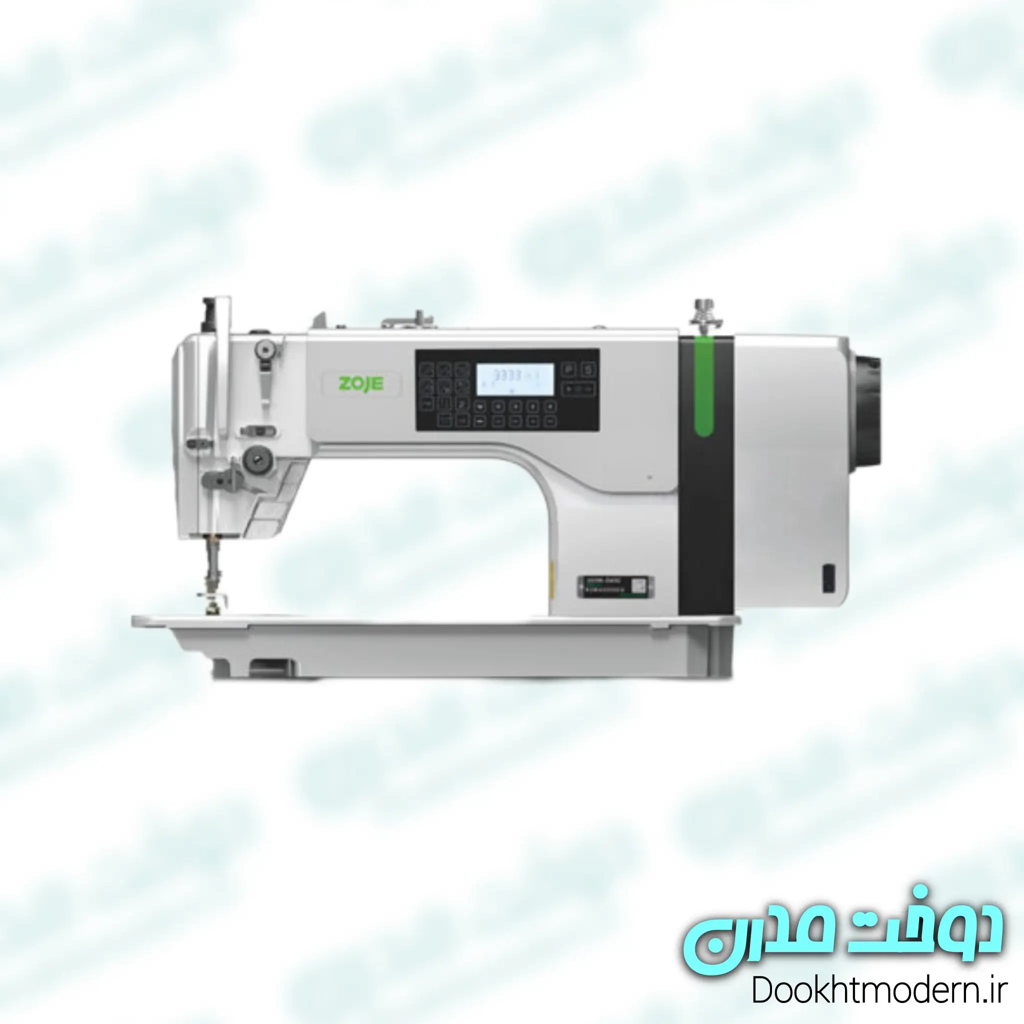 چرخ خیاطی راسته دوز کامپیوتری (کله خشک) زوجی مدل ZJ-8100